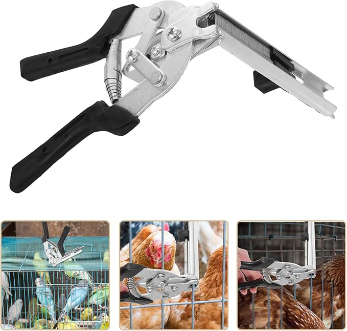 Milisten 1set Shaped Nail Pliers Kit for Assembling Chicken and Bird Cages Includes Resistant Nails for Easy Repairs and Fastening of Fencing and Enclosures