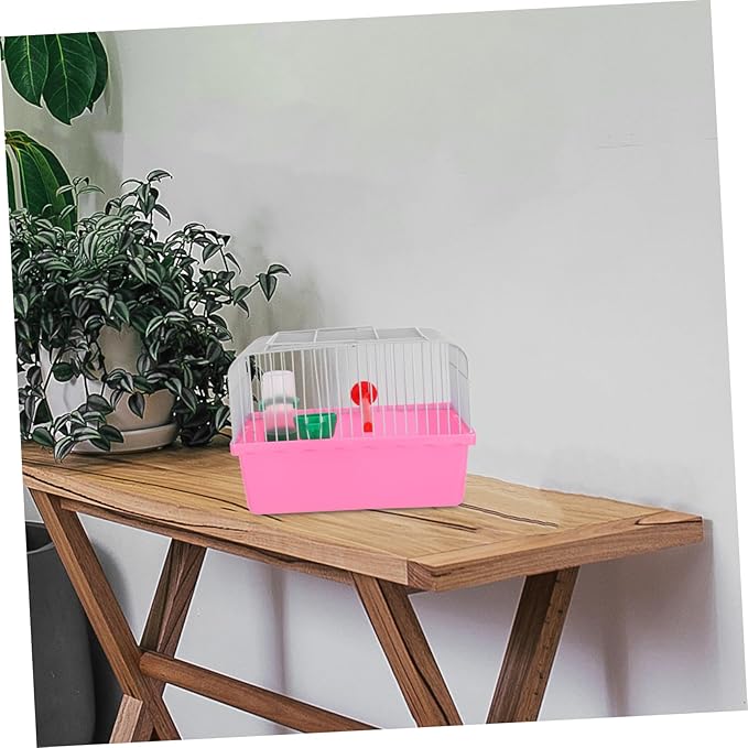 Abaodam Portable Bird Cage with Food Box and Water Dispenser Lightweight Travel Carrier for Birds Spacious Design for Comfortable Travel and Easy Maintenance