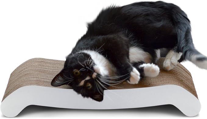 PetFusion Cat Scratching FLIP PAD - 2 Designs in one. [Superior Cardboard & Construction, Significantly outlasts Cheaper alternatives]