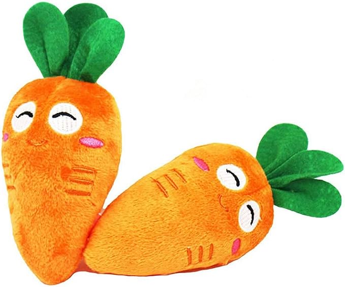 1Pc Orange Soft Puppy Pet Supplies Cute Carrot Plush Chew Squeaker Sound Squeaky Toys for Dog Cat Birthday Xmas Gifts Pet Supplies Puppy Toys