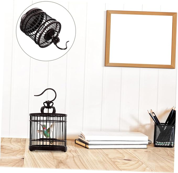 BESPORTBLE Portable Insect Cage with Hook Design Lightweight Habitat for Crickets Grasshoppers and Small Animals Decorative Bird Cage for Travel and Home Use Box for Pet Lovers