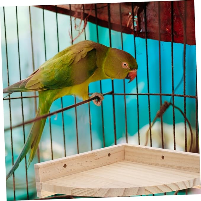 Happyyami 3Pcs Jumping Stand for Hamsters and Birds Climbing Platform Flat Half Pet for Cage Enrichment