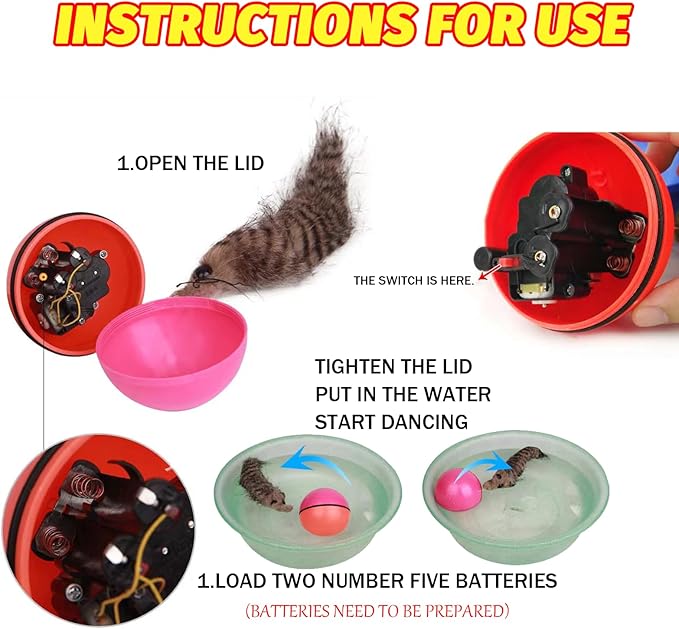 All Purpose Beaver Ball Weasel Ball Bath Toy for Children Adults Dogs Or Cats of All Varieties Suitable for Swimming Or Bathing in The Pool (2 Sets)
