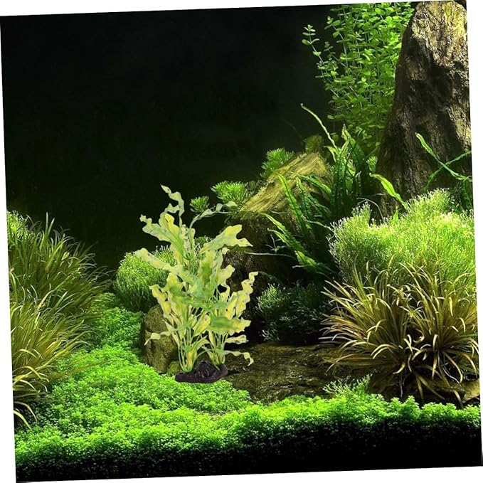 DECHOUS Artificial Kelp Aquarium Plants Decoration Soft Plastic Aquatic Ornaments for Fish Tank Safe for Fish and Pets for Aquascaping and Decoration