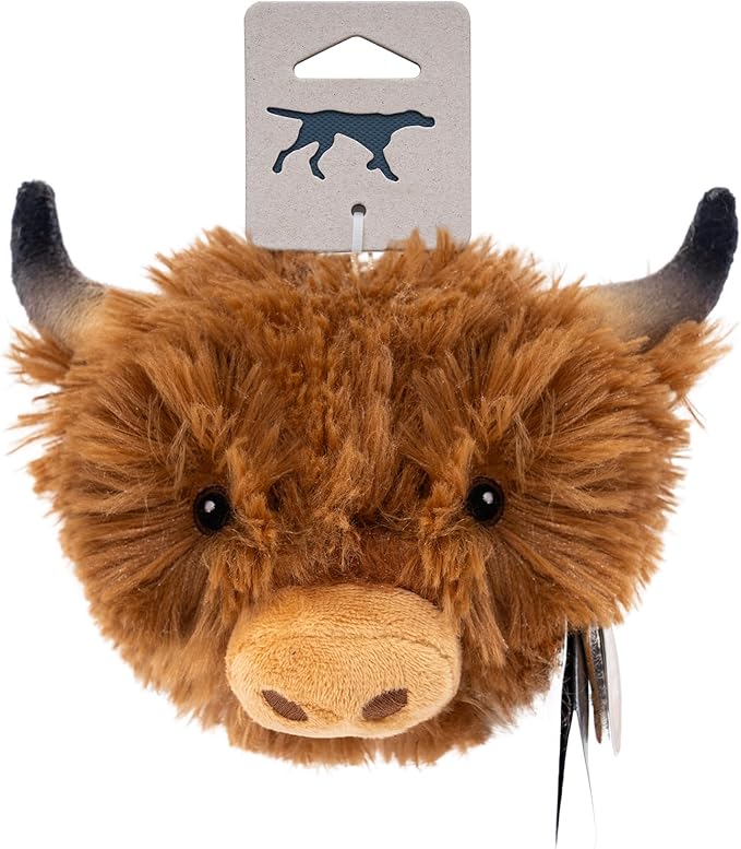 Tall Tails 2-in-1 Fetch Ball Dog Toy, Highland Cow