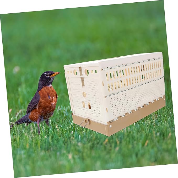 Garneck ABS Folding Pigeon Cage for Racing and Training Portable Plastic Pigeon Nest Suitable for Outdoor Use