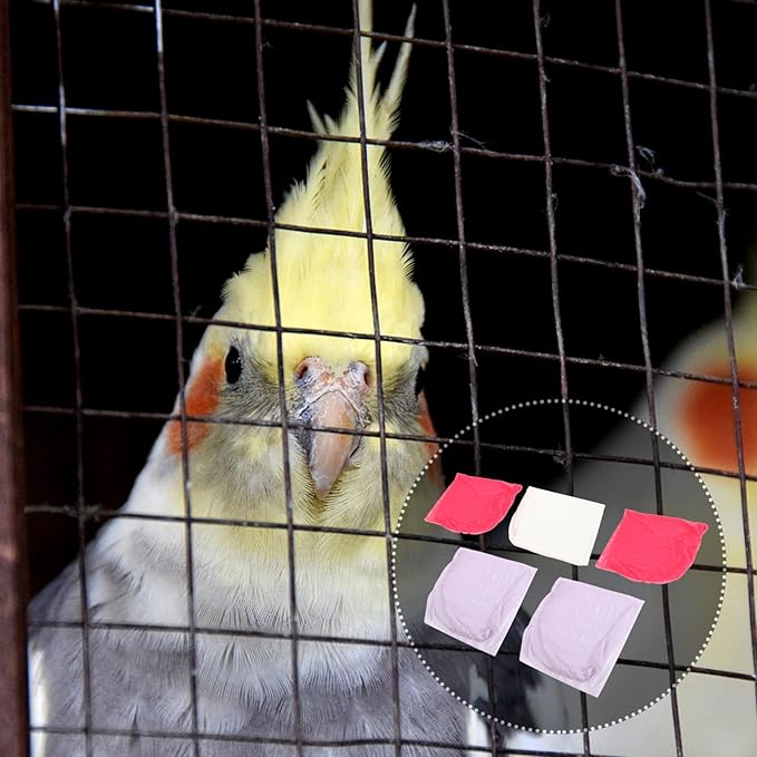 Kisangel 5pcs Parrot Packing Net Bag Waterproof Bird Cage Storage Bag High Elastic Cloth for Safe Transport of PET Birds Random Color