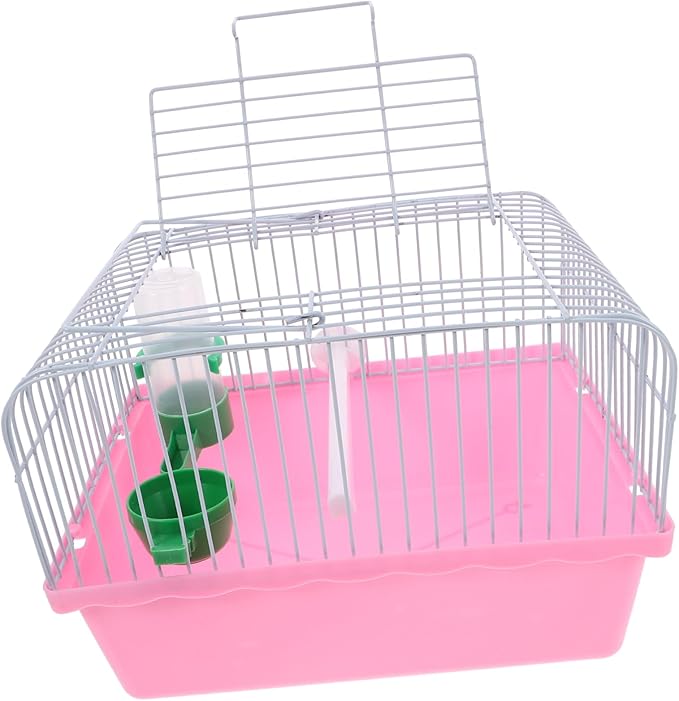 VICASKY Multifunctional Portable Bird Cage for Parrots and Cockatiels with Perch Food Box Water Dispenser Lightweight Travel Carrier for Small Pets and Lovebirds