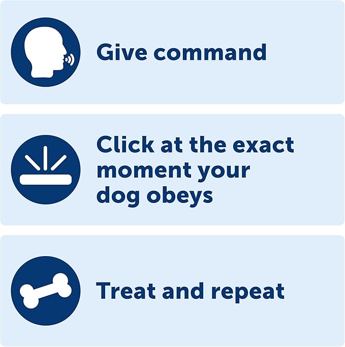 PetSafe Clik-R Training Tool Clicker Trainer for Dogs - Positive Reinforcement Dog Training Marker - All Stages of Life Ergonomic Design Clear Click Sound