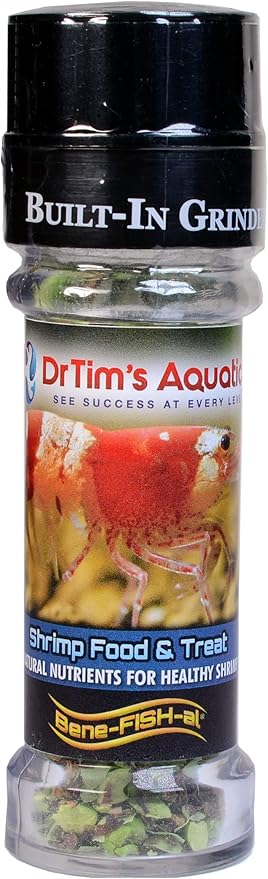 DrTim's Aquatics Bene-Fish-al DIY Freshwater Shrimp Fish Food Treat – Healthy Diet, Grain-Free, Gluten-Free – Betta Fish Food with Probiotics – Protein-Rich Fish Food, All-Natural Fish Treats