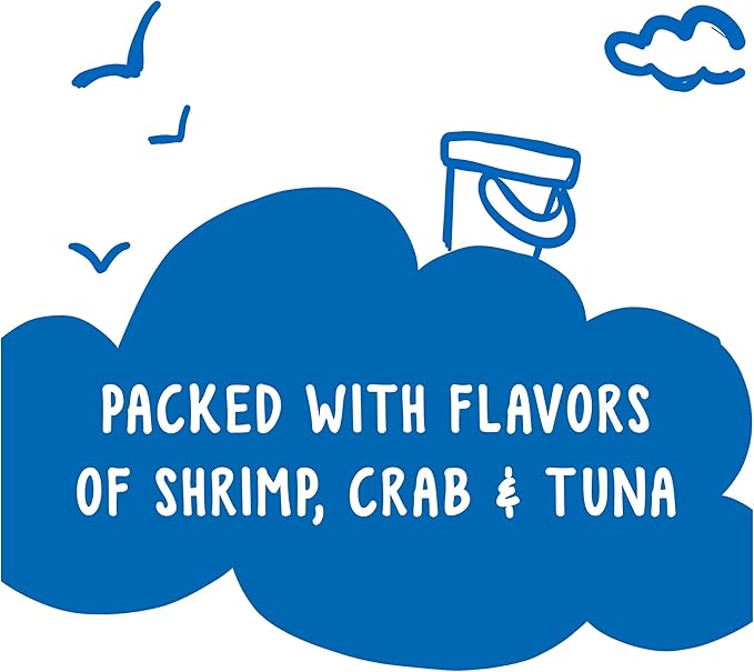 Purina Friskies Party Mix Cat Treats, Beachside Crunch, Made with Ocean Whitefish, Crunchy Cat Treats for Adult Cats, 20-Ounce Resealable Canister (Pack of 2)
