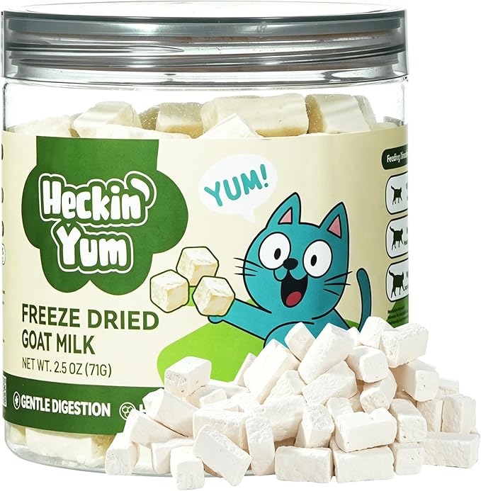 Freeze-Dried Kitten Treats with Goat Milk & Chicken – Supports Digestive Comfort & Natural Immune Health, Healthy Snacks Love By Adults & Seniors (2.5 oz)