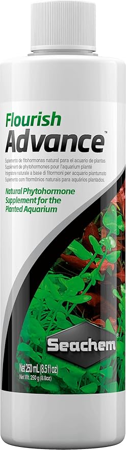 Seachem Flourish Advance Growth Supplement - Aquatic Plant Aid 250 ml (28679),brown