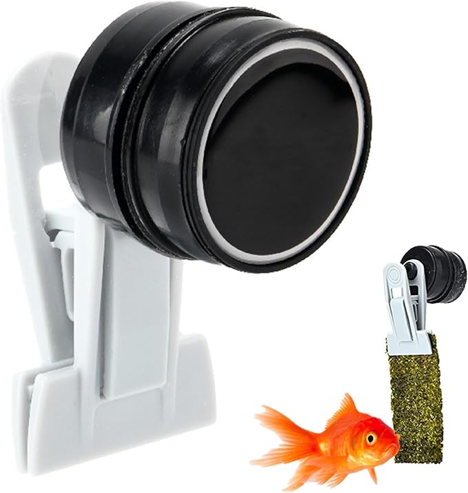 Seaweed Clip Strong Magnetic Seaweed Fish Feeder Clip Portable Fish Tank Feeder Mini Veggie Feeder Clip Practical Fish Tank Accessories for Fish and Aquatic Pets, Automatic Fish Feeder, Fish Feeder