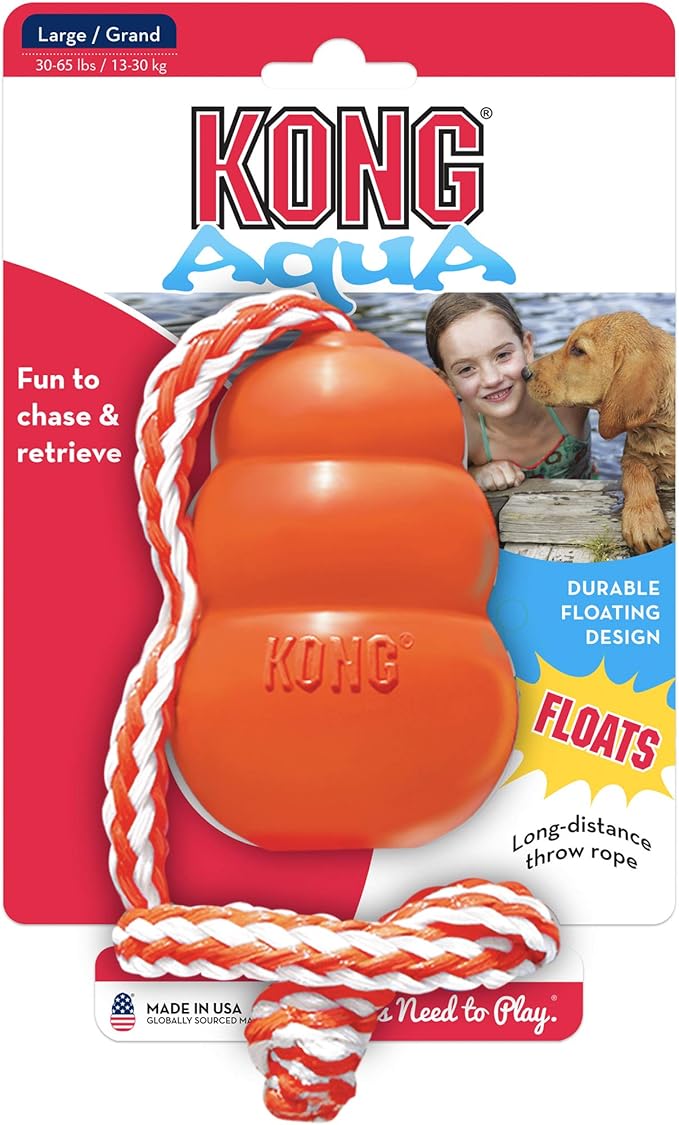 KONG - Aqua and Training Dummy - Floating Fetch Toy for Water Play and Training - for Large Dogs