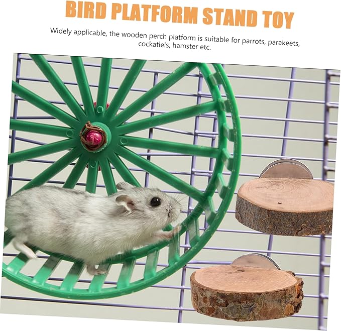 3pcs Wooden Hamster Ladder and Bird Perch Toy Climbing Accessory for Animals Stimulating Design for Exercise and Play for Bird Cages and Hamster Habitats