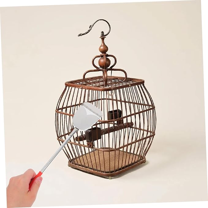 2pcs Bird Cage Cleaner Brush Set Droppings Shovel Durable Pet Bird Supplies for Easy Cleaning of Small Animal Cages Reliable Tools for Healthy Environment