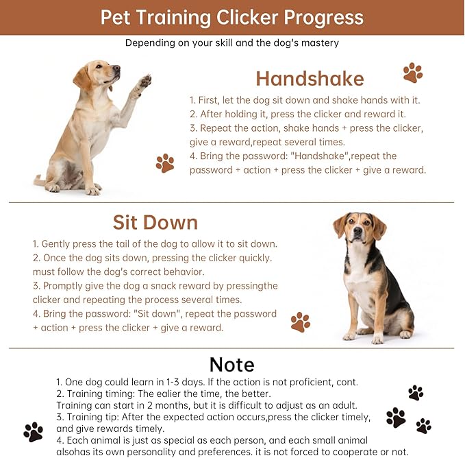 Dog Training Clicker with Wrist Strap Durable Lightweight Easy to Use,Pet Training Clicker for Cats Puppy Birds Horses,Perfect for Behavioral Training 3-Pack (Black,White and Water Lake Blue) (3)