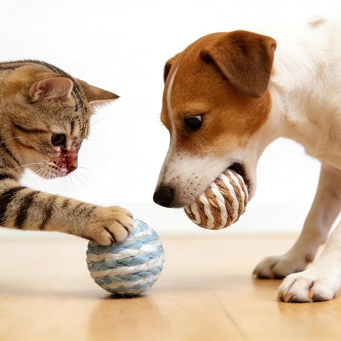 Tipmant Pet Cat Teaser Interactive Toy Kitten Kitty Teeth Molar Kit Contains 1 Catnip Fish, 1 Carrot, 1 Chew Stick, 2 Balls