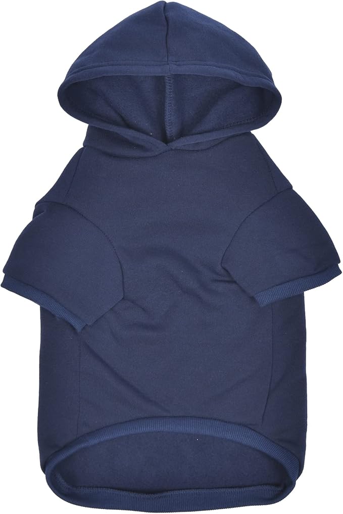 Star Wars for Pets The Mandalorian The Child Grogu Dog Hoodie with Leash Attachment Hole - Pet Outerwear for Dogs - Officially Licensed Dog Apparel & Accessories, Navy, Size Medium