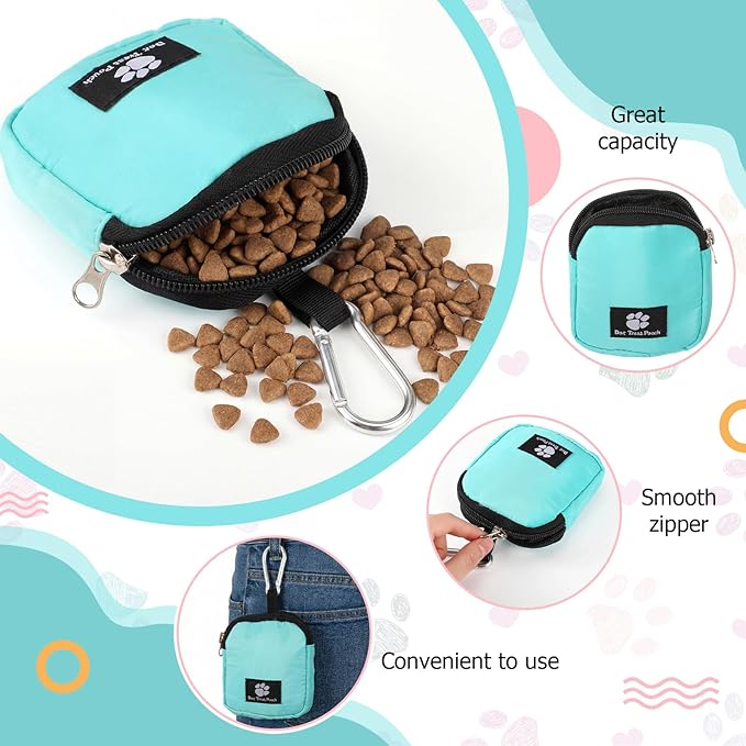 Sadnyy Dog Training Kit Treat Pouch with Clip Pet Training Clicker Silent Whistle Poop Bag 5 ft Leash Flying Disc for Puppy Dog Pet Behavior Aids Trick