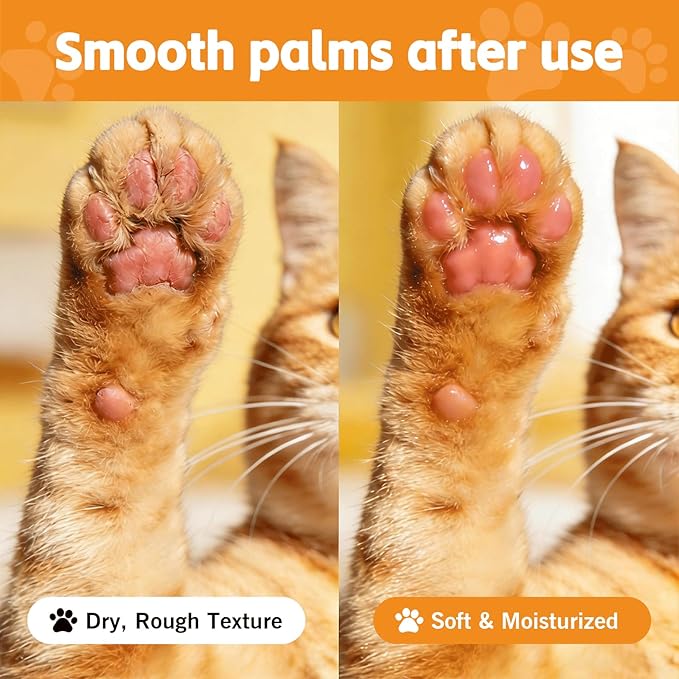 Lick-Safe Dog&Cat Paw & Nose Balm Stick - Soothing Moisturizer for Dry, Cracked Paws & Snout, Natural Pet Healing Balm with Shea Butter, Portable Stick for Dogs & Cats, 1.06 oz (2)