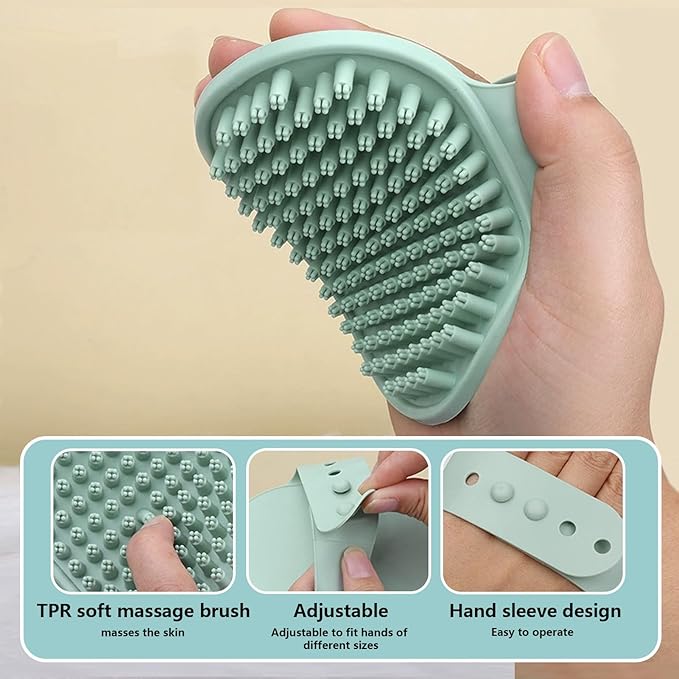 Grooming Brush Kit - 8 Pcs for Shedding & Matted Fur, Self-Cleaning with Flea Comb, Includes Indoor Microbrush, Cat Toothbrush Collapsible Dog Bowls for Travel