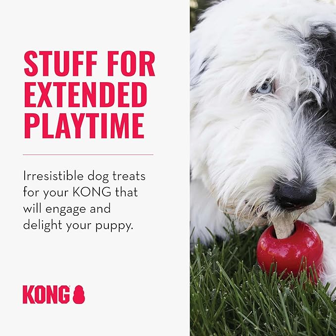 KONG Classic Toy & Ziggies Treats Combo Pack - Durable Chew Toy for Dogs - with Ziggies Chicken-Flavored Treats - Dog Accessories for Fun & Health - for X-Large Dogs
