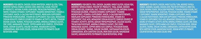 Meow Mix Savory Morsels Seafood Favorites Variety Pack, 2.75 oz Can (12 Pack)