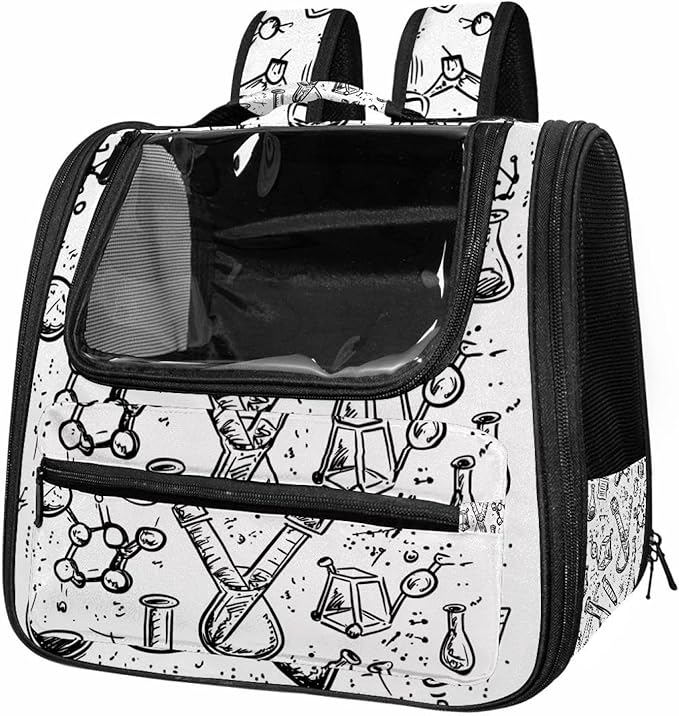 Chemistry Science Doodle (3) Pet Travel Carrier Soft Sided Portable Bag for Cats, Small Dogs, Kittens or Puppies
