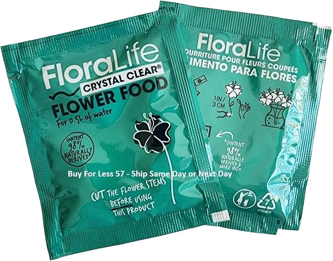 Cut Flower Food Floralife Crystal Clear 200 powdered packets 2.2 Lbs
