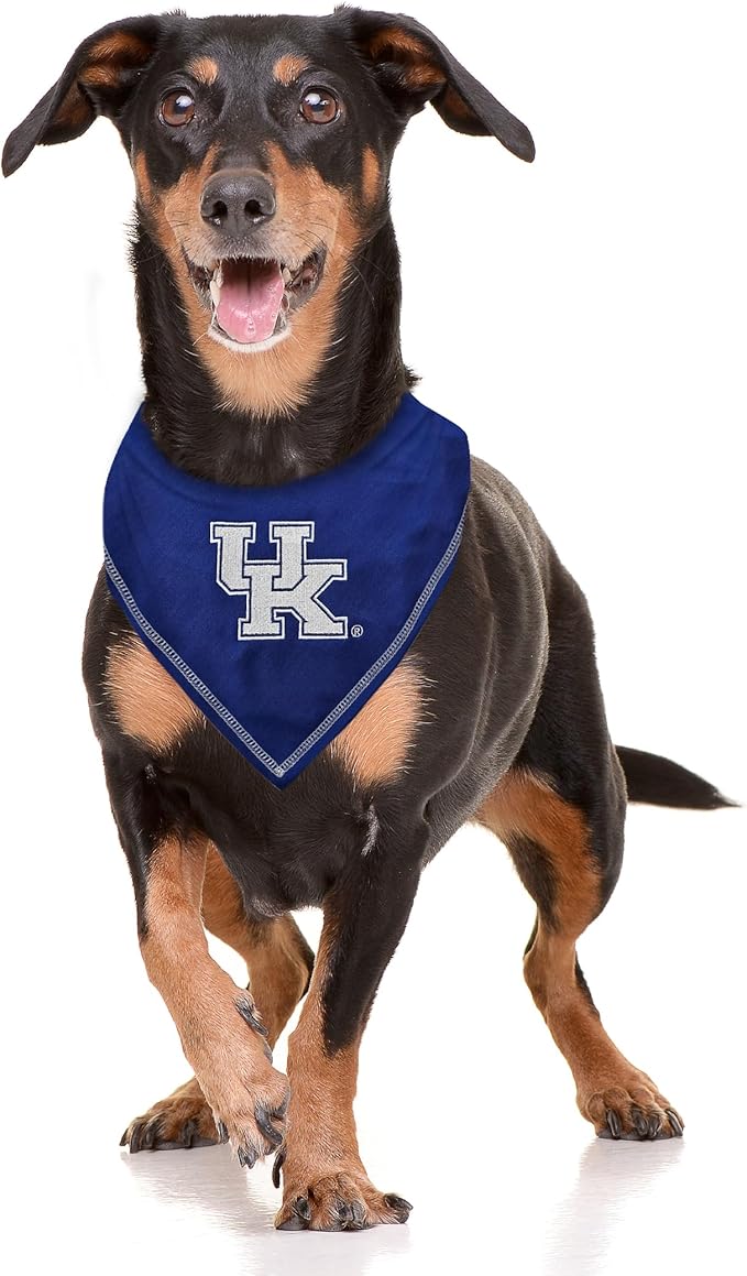 Pets First NCAA Kentucky Wildcats TIE Bandana, Size Small/Large. Dog Bandana Scarf Bib for Pet Cat Dog. The Ultimate Game-Day, Party Bandana