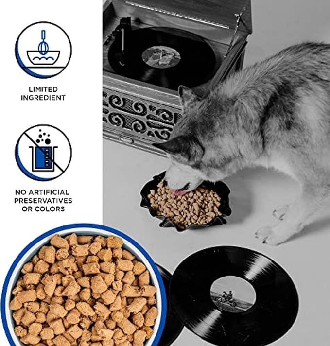 BIXBI Liberty Freeze-Dried Dog Food Topper & Treats, Turkey – 96% Meat & Organs, No Refrigeration – USA Made, 12 oz