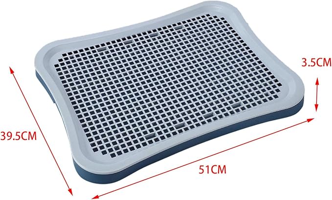 Pet Cat Training Toilet Tray Potty Easy to Clean Litter Bedding Box Urinal Dog Potty Tray Pee Pad for Small Animals Pets Accessories, Cyan