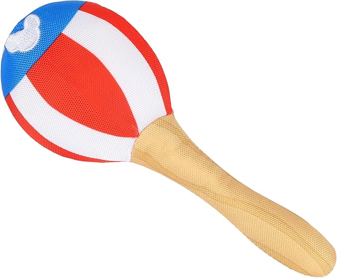 Toy Doggie Puerto Rican Flag Squeaky Pet Toys | Instrument-Inspired Perrandeo Kit – 3-Pack Toys for Dogs and Cats | Durable & Engaging for All-Day Play | 9”H x 7”W