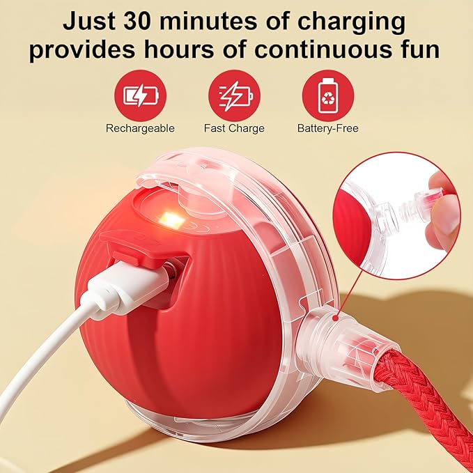 Interactive Cat Ball Red