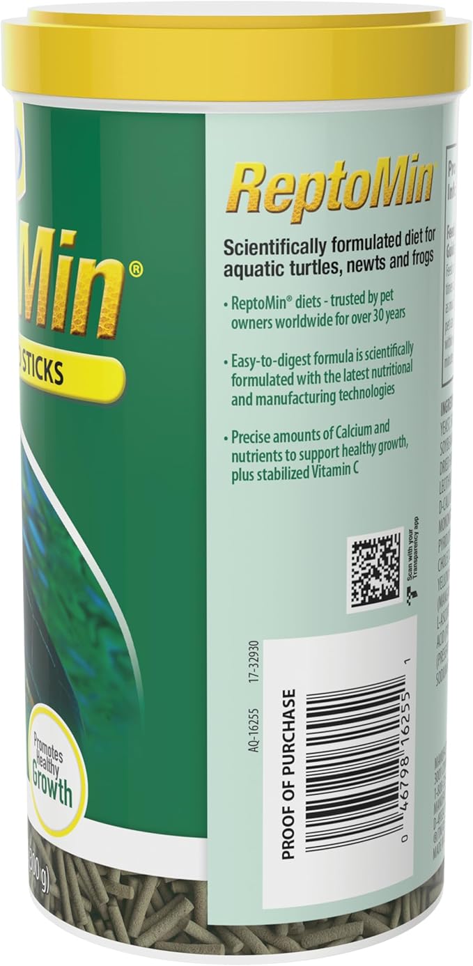 Tetra ReptoMin Floating Food Sticks, Food for Aquatic Turtles, Newts and Frogs, 10.59 oz (Pack of 1)