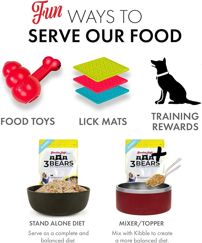 3 Bears Chicken Dog Food - 8lb