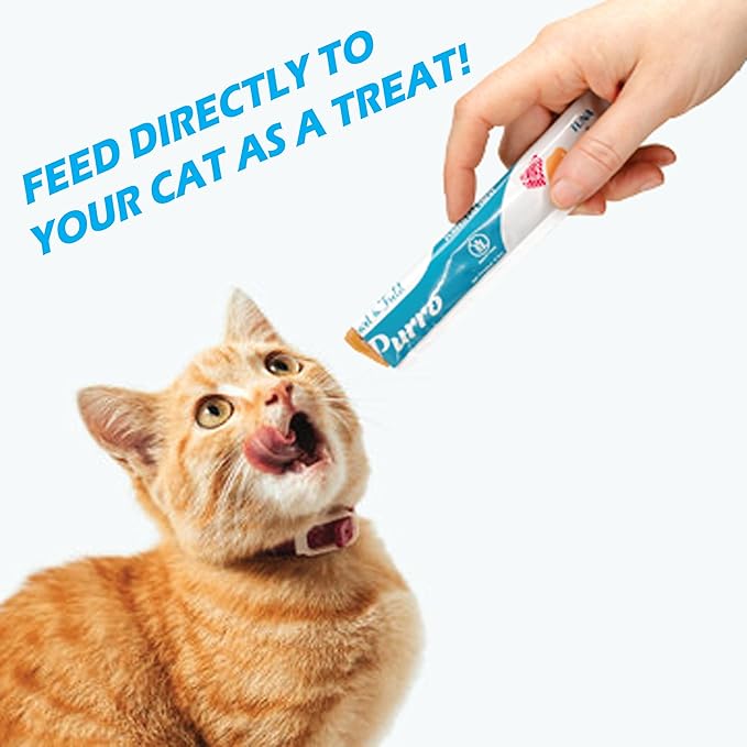 Heart & Field Purro Cat Treats, Squeezable Lickable Variety Pack, Tuna Shrimp, Salmon Shrimp, Tuna Chicken, 52 Count