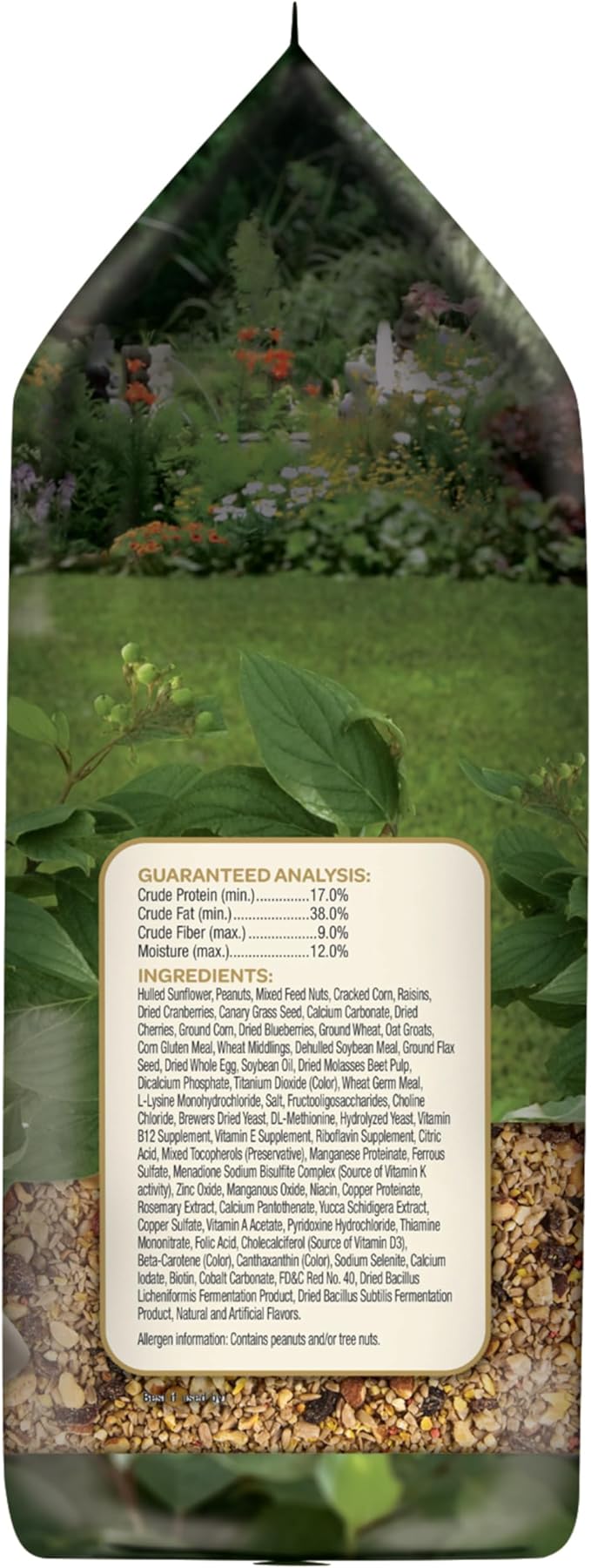 Kaytee Wild Bird Ultra No Mess Nut & Fruit Food Seed Blend For Blue Jays, Woodpeckers, Juncos, Cardinals, Grosbeaks, Sparrows, and Finches, 5.5 Pound