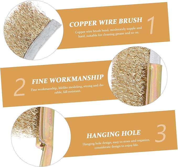 1set Bird Cage Cleaning Brush Handle and Wire Brush for Easy Cleaning of Bird Cages for Pet Owners