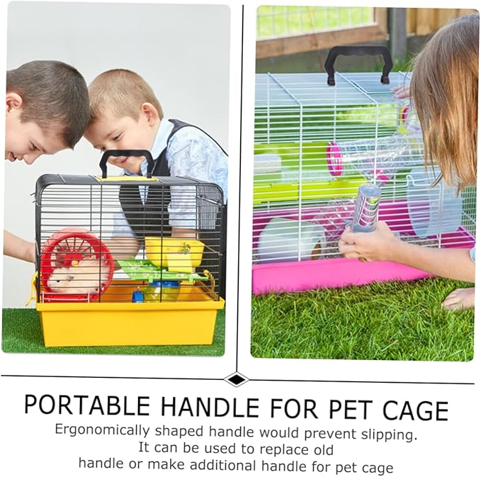 10pcs Portable Plastic Bird Cage Lifting Handle Set Comfortable Grip for Pet Carriers Easy Install for Outdoor Travel with Animals