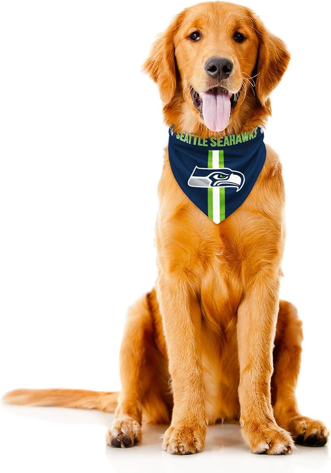 Littlearth NFL Reversible Pet Bandana - Officially Licensed Teams, Sizes XS to XL