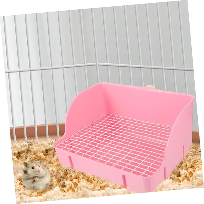 Large Plastic Rabbit Litter Box Pet Litter Box Easy Cleaning Guinea Pig