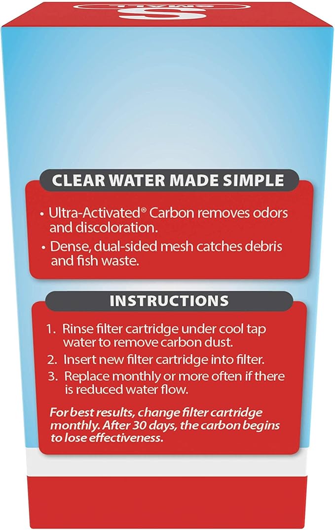 Tetra Whisper Small Filter Cartridges for Aquariums, 12 Count, Ready to Use, Fits Whisper Filters for Fish Tanks 1-4 Gal