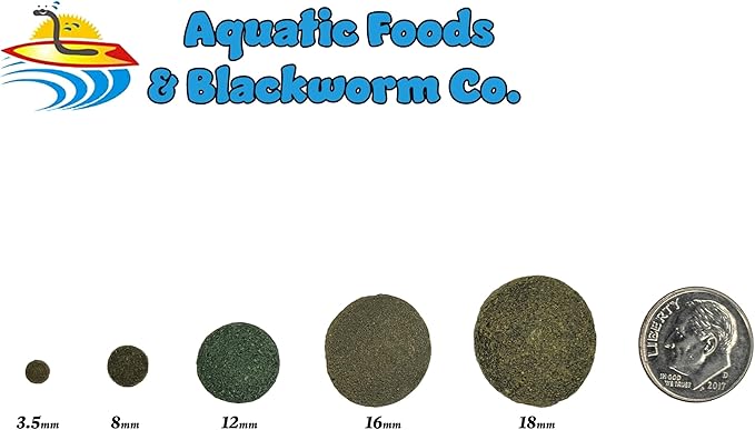 Ultra Multi-Shrimp 12mm - 1/2'' Sinking Wafers of 10 Types of Shrimp. Ideal for Bottom Fish, Plecos, Snails, Crayfish, All Herbivorous & Omnivorous Tropical Fish...10-lbs