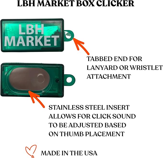 Short Handle Training Kit for Dogs and Horses - Target Stick and Clicker Set for Positive Reinforcement Animal Training - Compact Professional Equipment by LBH Market