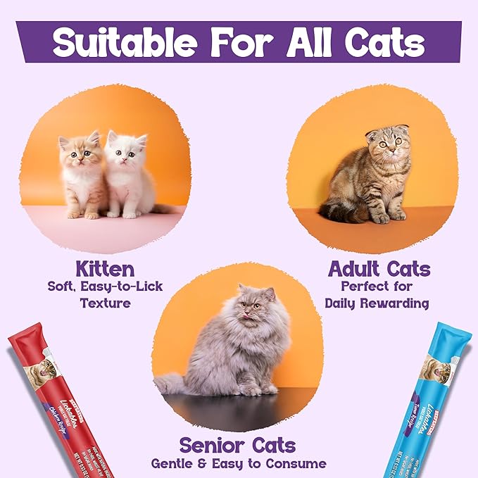 Beefeaters Variety Pack Pure Cat Treats 1.59oz (12 Pack) | Lickable Squeeze Tube Treats, Grain-Free, No Added Sugar, Taurine-Enriched, Ideal for Bonding, Seniors, Toppers & Everyday Treating
