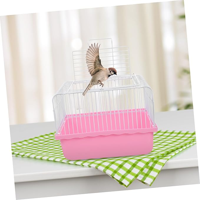 Toddmomy Portable Bird Carrier for Small Birds Versatile Travel Cage Viewing Window for Parakeets Lovebirds and Cockatiels for Indoor Use and Travel