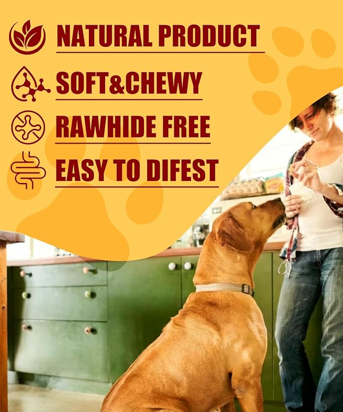 Chicken Wrapped Sweet Potato Dog Treats, Rawhide Free Chicken Jerky Training Treats for Dogs, Limited Ingredient, Grain Gluten Free, Low Fat High Protein with Taurine, 10.6 oz